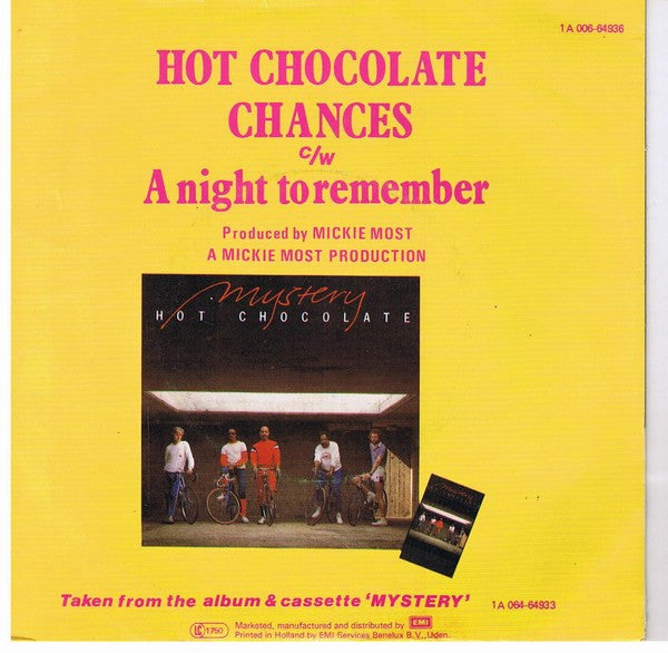 Hot Chocolate : Chances (7", Single)