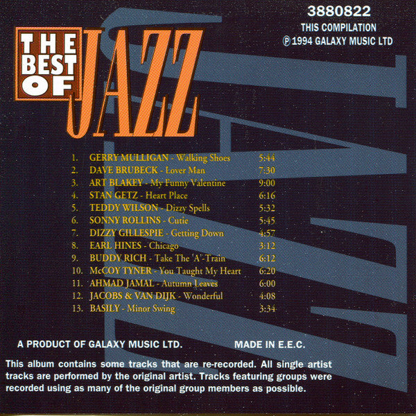 Various : The Best Of Jazz Vol. 4 (CD, Comp)