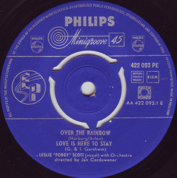 Leslie Scott (3) : Over the Rainbow (7", EP)
