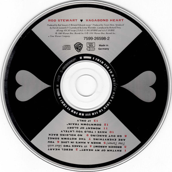 Rod Stewart : Vagabond Heart (CD, Album, Club)