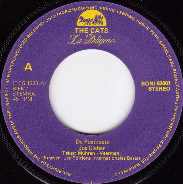 The Cats : La Diligence / El Paso (7", Single)