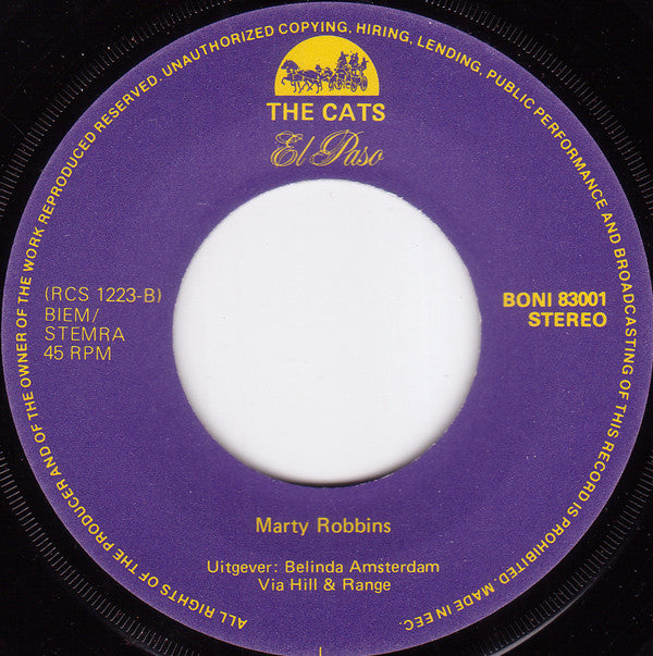 The Cats : La Diligence / El Paso (7", Single)