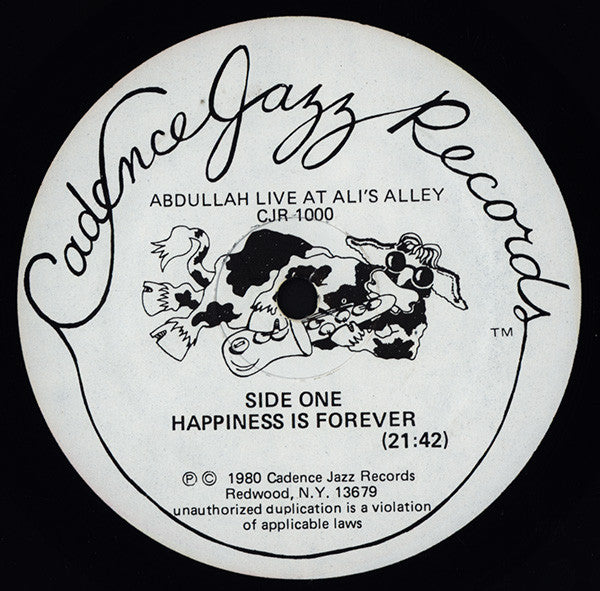 Abdullah (8) : Abdullah Live At Ali's Alley (LP, Fir)