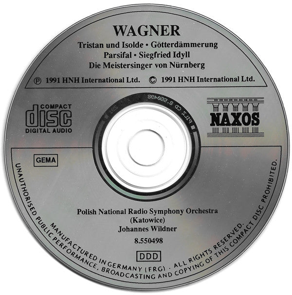 Richard Wagner - Wielka Orkiestra Symfoniczna Polskiego Radia I Telewizji, Johannes Wildner : Orchestral Highlights (CD, Comp)
