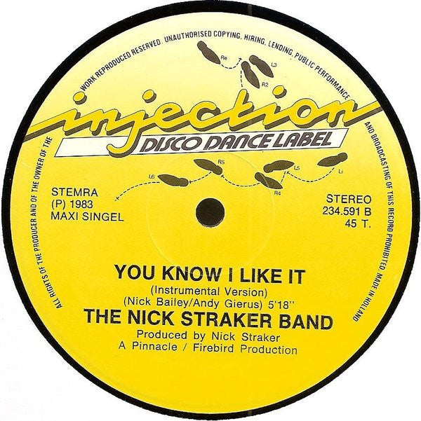 The Nick Straker Band* : You Know I Like It (12", Maxi, Gen)