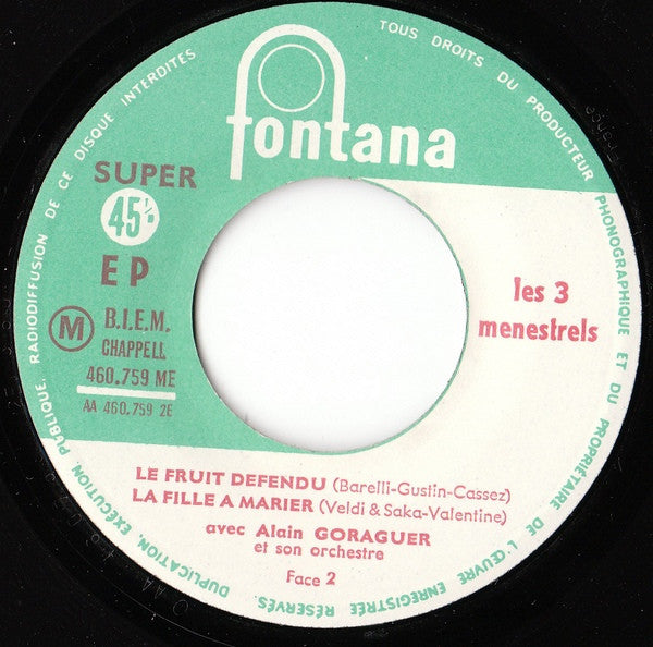 Les Trois Ménestrels : Les 3 Menestrels (7", EP)