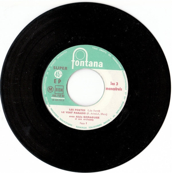 Les Trois Ménestrels : Les 3 Menestrels (7", EP)