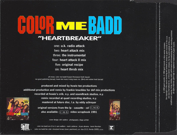 Color Me Badd : Heartbreaker (CD, Single)