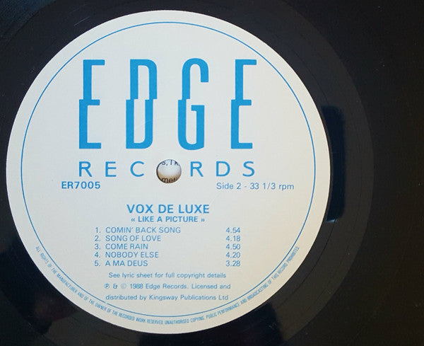 Vox De Luxe : Like A Picture (LP, Album)