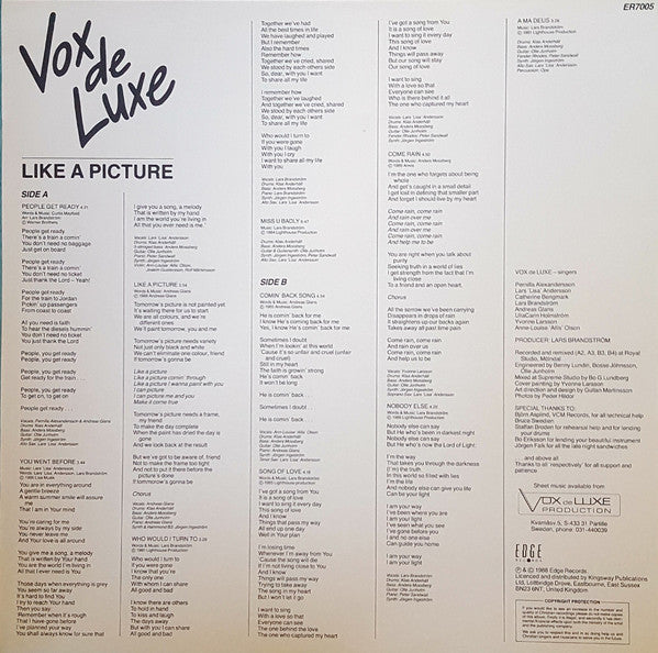 Vox De Luxe : Like A Picture (LP, Album)