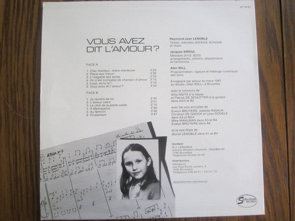 Raymond Lenoble : Vous Avez Dit L'Amour ? (LP)