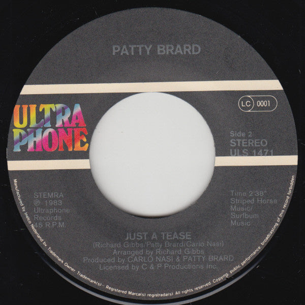 Patty Brard : You Stole A Little Piece Of My Heart (7", Single)