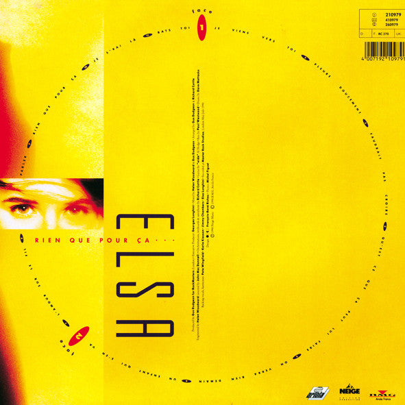 Elsa (2) : Rien Que Pour Ça ... (LP, Album)