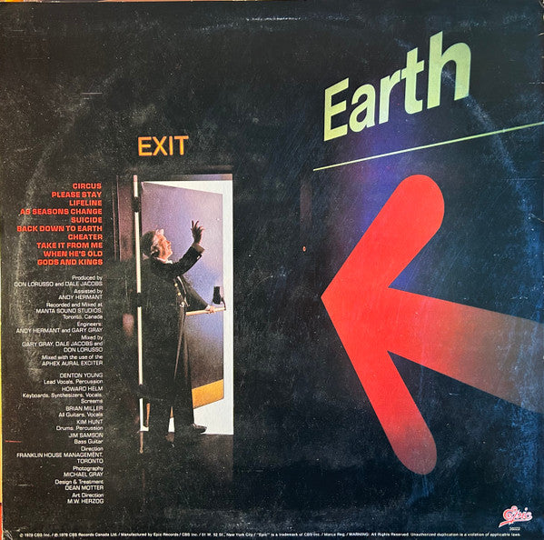 Zon (2) : Back Down To Earth (LP, Album)
