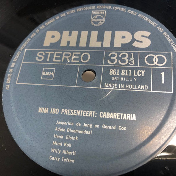 Various : Wim Ibo Presenteert: Cabaretaria (LP, Comp)