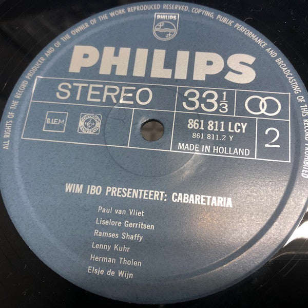 Various : Wim Ibo Presenteert: Cabaretaria (LP, Comp)
