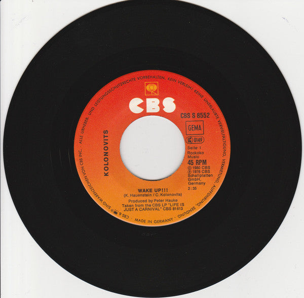Christian Kolonovits : Wake Up !!! (7")