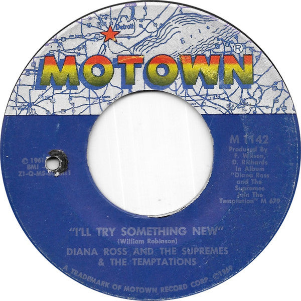 The Supremes & The Temptations : I'll Try Something New  (7", Single)