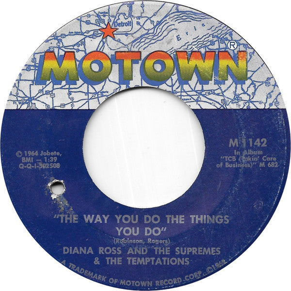 The Supremes & The Temptations : I'll Try Something New  (7", Single)