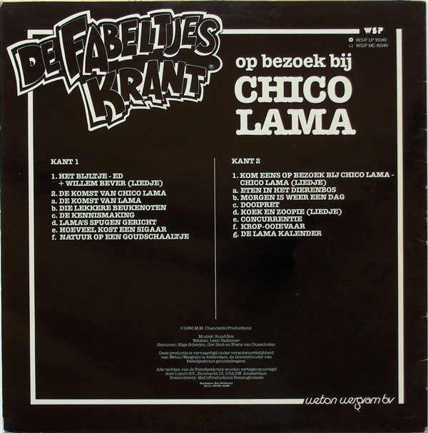 De Fabeltjeskrant : Op Bezoek Bij Chico Lama (LP)