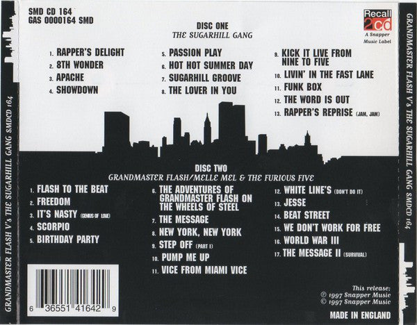 Grandmaster Flash V's Sugarhill Gang : Grandmaster Flash V's The Sugarhill Gang (2xCD, Comp)