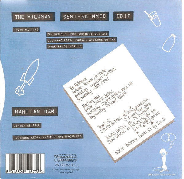 Mice : The Milkman (7", Single)