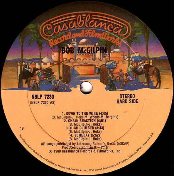 Bob McGilpin : Bob McGilpin (LP, Album, Bes)