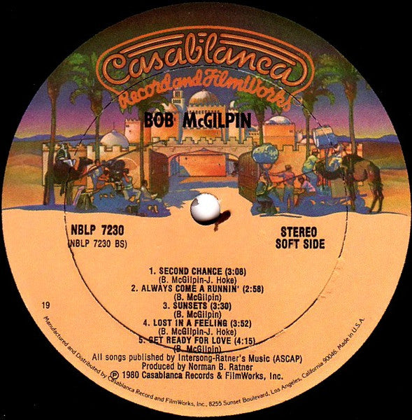 Bob McGilpin : Bob McGilpin (LP, Album, Bes)