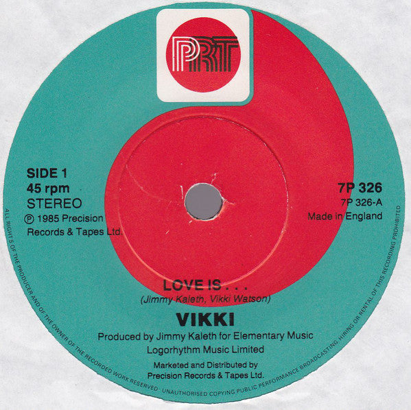 Vikki : Love Is... (7", Single)