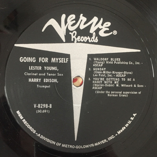 Harry Edison, Lester Young : Going For Myself... (LP, Album, Mono, RE)