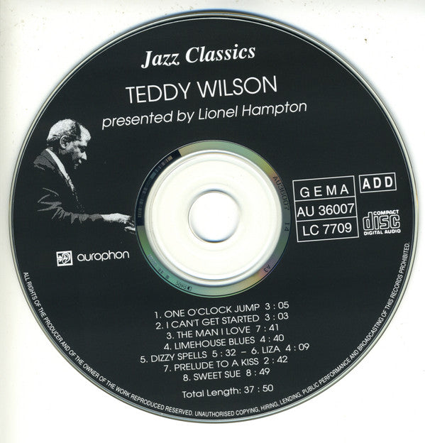 Teddy Wilson : Jazz Classics (CD, Album, RE)