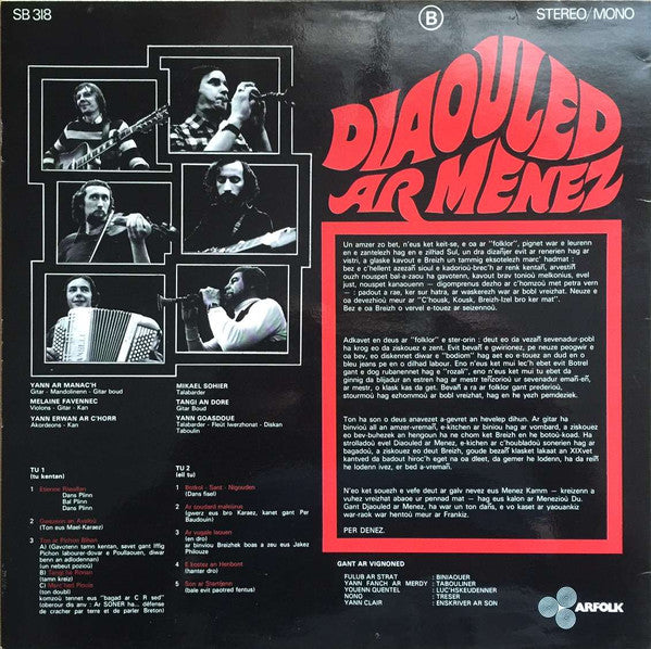 Diaouled Ar Menez : Diaouled Ar Menez (LP, Album)