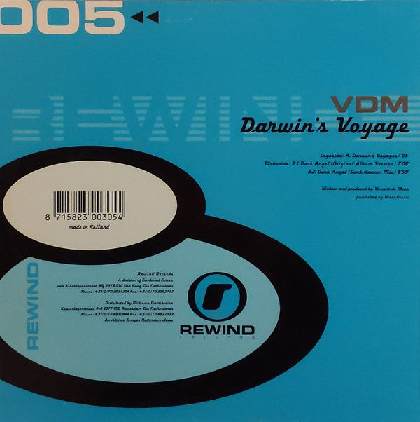 Vincent De Moor : Darwin's Voyage (12")