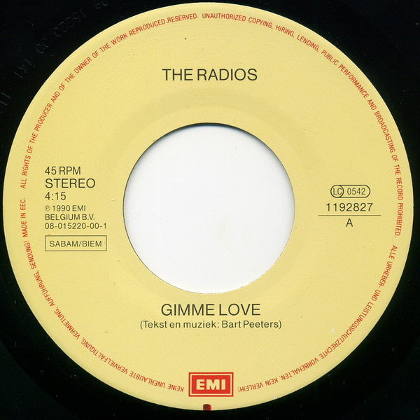 The Radios : Gimme Love (7", Single)