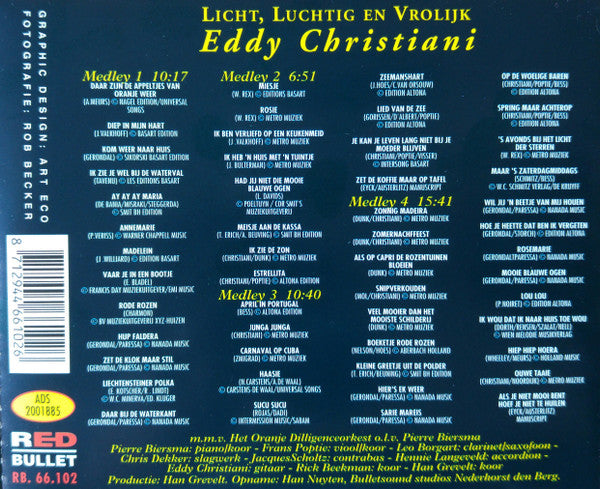 Eddy Christiani : Licht, Luchtig En Vrolijk (CD, Album)
