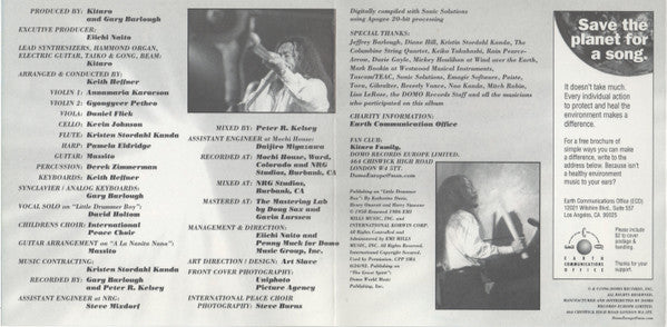 Kitaro : Peace On Earth (CD, Album)