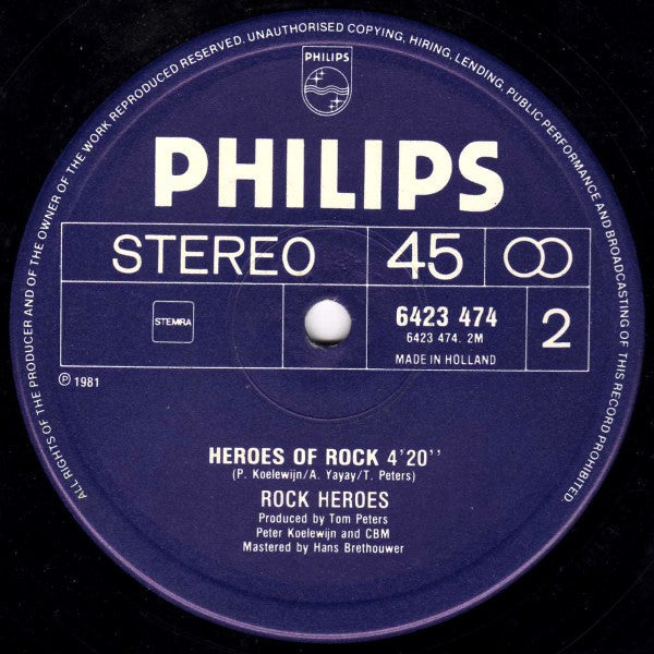 Rock Heroes : Rock Heroes Vol. I (12", Maxi)