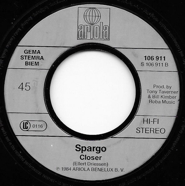 Spargo : Oh No! (7", Single)