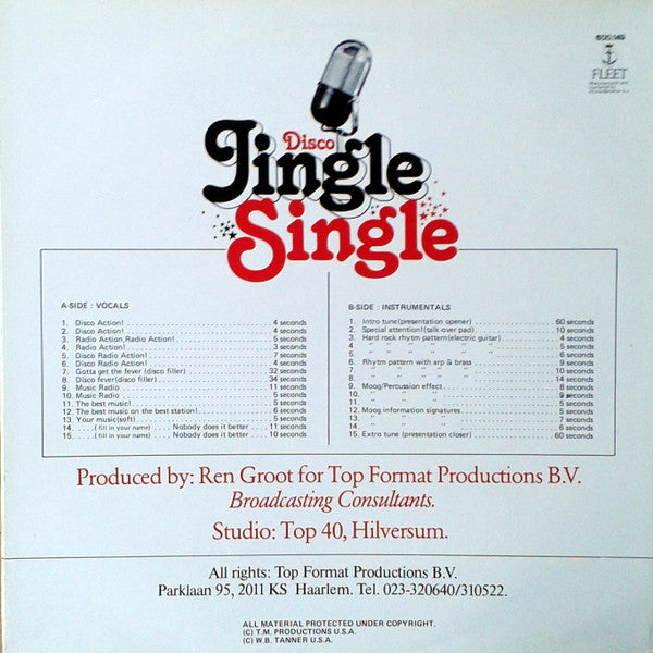 Ren Groot : Disco Jingle Single Volume 1 (12", Single)