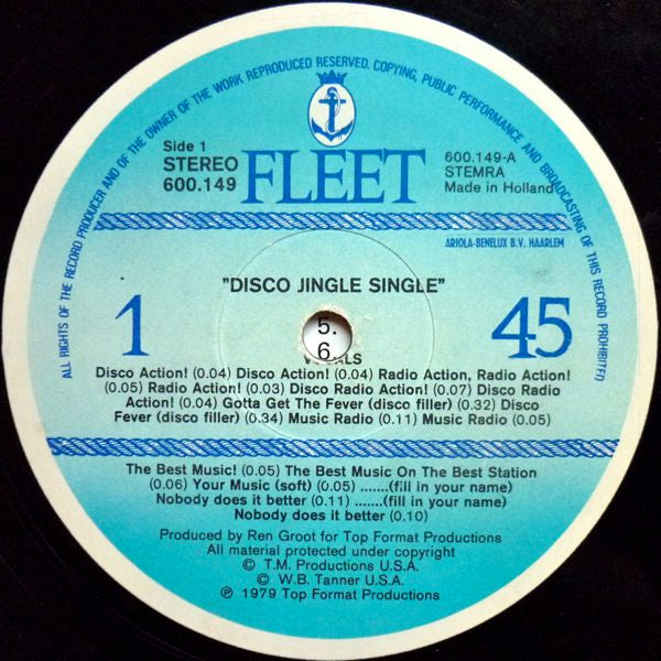 Ren Groot : Disco Jingle Single Volume 1 (12", Single)