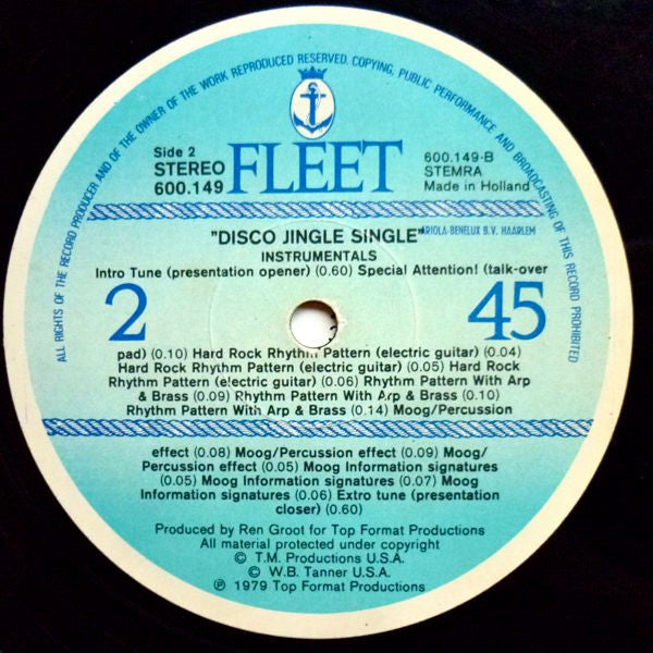 Ren Groot : Disco Jingle Single Volume 1 (12", Single)