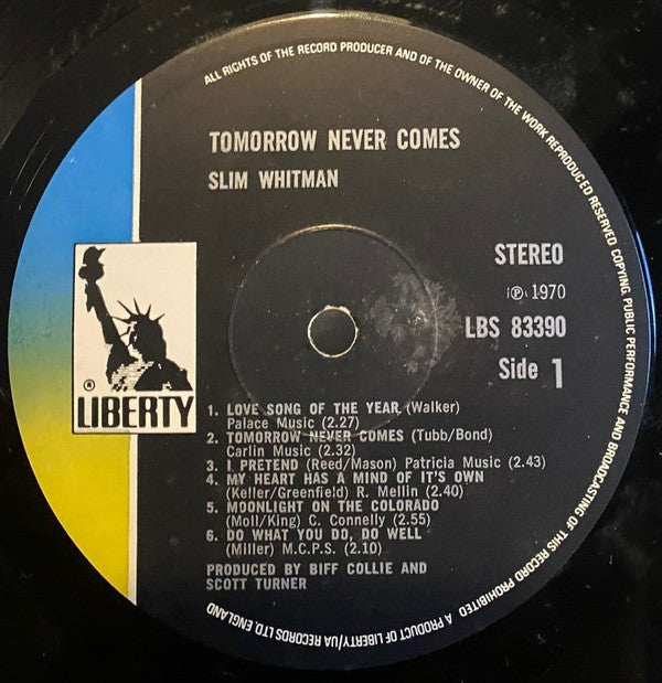 Slim Whitman : Tomorrow Never Comes (LP)