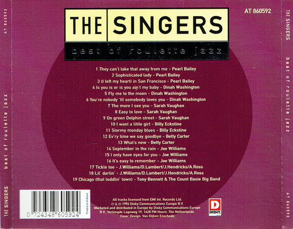 Various : The Singers: Best Of Roulette Jazz (CD, Album, Comp)