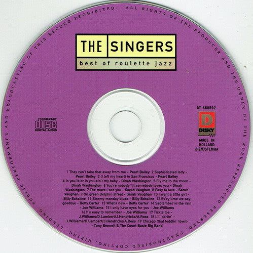 Various : The Singers: Best Of Roulette Jazz (CD, Album, Comp)