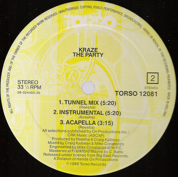 Kraze : The Party (12")