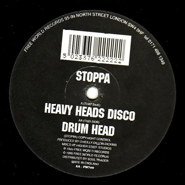Stoppa : Heavy Heads Disco / Drum Head (12")