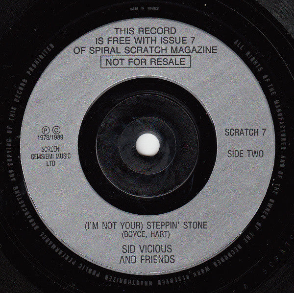 Sid Vicious : (Don't You Gimme) No Lip (7", Single)