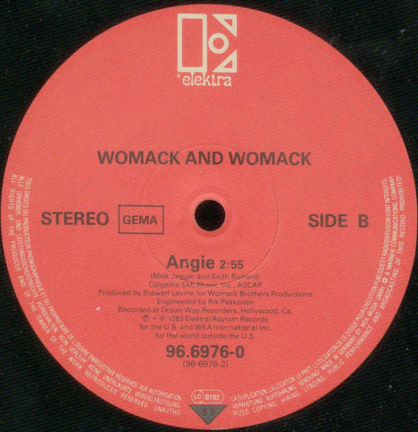 Womack & Womack : Love Wars (Special Extended Mix) (12", Maxi)