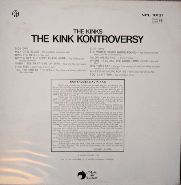 The Kinks : The Kink Kontroversy (LP, Album, Mono, RE)