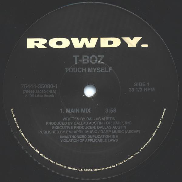 T-Boz : Touch Myself (12")